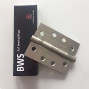 Ball Bearing Hinge Grade 11 Steel 1 Hour Fire Rated 4" Satin Nickle