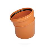 Wavin Sewer Bend 6" (160mm)15° Single Socket
