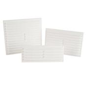Icon Louvre Vent with Flyscreen White 9" x 6" 