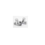 1/2" Minimalist Straight CP Radiator Valve Pair