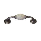 Phoenix D Handle Pewter White Ceramic 96mm