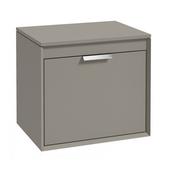 Fjord 600mm Unit With Counter Top Matt Khaki Chrome Handle