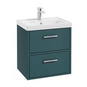 Finland 500mm Vanity Unit Matt Ocean Blue Brushed Chrome Handle