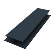 Hollow Soffit uPVC "H" Joint Trim Black