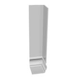 uPVC Fascia External Corner (Ogee) White