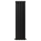 Vaporo Circa Vertical Radiator 1800mm x 440mm Matt Black image