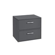 Finland 600mm Countertop Vanity Unit Matt Midnight Grey  Brushed Chrome Handle image