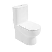 Via Fully Shrouded Closed Couple Toilet Sequence Slim Seat image