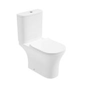 Pena Open Back Close Coupled Toilet Sequence Slim Seat image