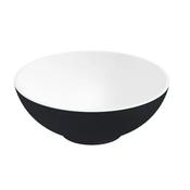Skal Round Wash Basin 400mm x 150mm White Black