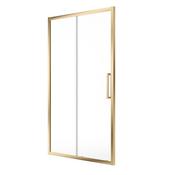 Aspect Sliding Shower Door 1000mm Brushed Gold