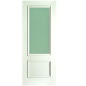 Doras Milan 1 Panel 1 Lite Opal Laminate Glass Door White All Sizes