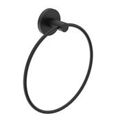 Hakk Towel Ring Matt Black image