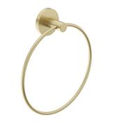 Hakk Towel Ring Brushed Gold image