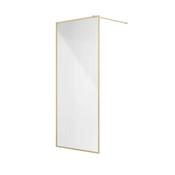 Mirage Brushed Gold Frame with Fluted Glass 900mm