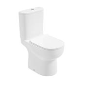 Via Comfort Height Open Back Closed Couple Toilet Sequence Slim Seat image