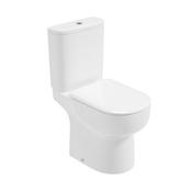 Via Comfort Height Open Back Closed Couple Toilet Sequence Seat image
