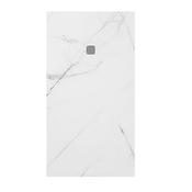 Unity Marble Effect Shower Tray White 1600mm x 900mm image