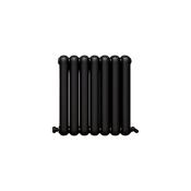 Vaporo Circa Horizontal Radiator 600mm x 510mm Matt Black image