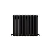 Vaporo Circa Horizontal Radiator 600mm x 650mm Matt Black image