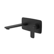 Inez Wall Mounted Basin Mixer Tap Matt Black image