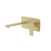 Inez Wall Mounted Basin Mixer Tap Brushed Gold image
