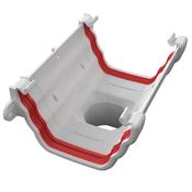 Ogee Gutter Running Outlet White  image