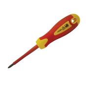 Faithfull Soft Grip VDE Screwdriver Phillips Tip PH1 x 80mm image