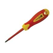 Faithfull Soft Grip VDE Screwdriver Phillips Tip PH2 x 100mm image