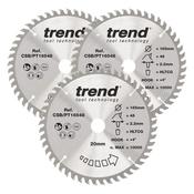 Trend Laminate / HPL Circular Saw Blade 165mm x 20mm x 48T 3 Pack image