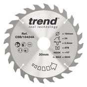 Trend Wood Circular Saw Blade 184mm x 30mm x 24T image