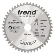 Trend Wood Mitre Saw Blade 216mm x 30mm x 48T image