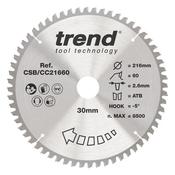 Trend Wood Mitre Saw Blade 216mm x 30mm x 60T image
