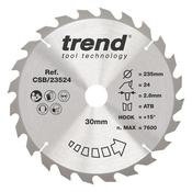Trend Wood Circular Saw Blade 235mm x 30mm x 24T image