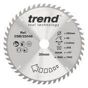 Trend Wood Circular Saw Blade 250mm x 30mm x 48T image