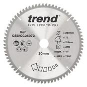 Trend Wood Mitre Saw Blade 260mm x 30mm x 72T image