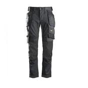 Snickers 6241 AllroundWork Stretch Trousers Holster Pockets Steel Grey/Black image