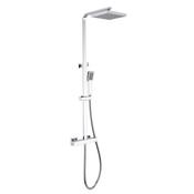 Strata Square Thermostatic Shower Kit Chrome image