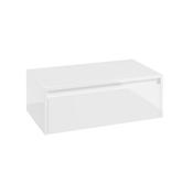 Apex 800mm Floating Single Push Drawer Unit Gloss White