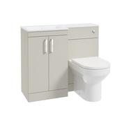 Corta 1000mm LH Combination Two Door Unit Whispering Willow-Chrome Handles