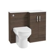 Corta 1000mm RH Combination Two Door Unit Sable Ash-Chrome Handles