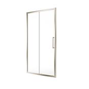 Aspect Sliding Shower Door 1200mm Brushed Nickel image