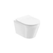 Living Wall Hung Toilet &amp; Soft Close Seat White image