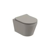 Living Wall Hung Toilet &amp; Soft Close Seat City Stone image