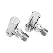 Contract All Chrome Angled Radiator Valves 1/2"