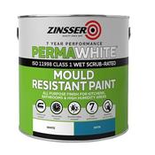 Zinsser Perma White Mould Resistant Paint Satin 5ltr image