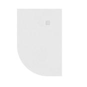 Slate Right Hand Offset Quadrant Shower Tray White 1200x800mm