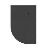 Slate Right Hand Offset Quadrant Shower Tray Anthracite 1200x800mm image
