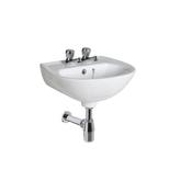 Strata 450mm Round Fronted Cloakroom Basin 2 Tap Holes image