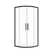 Aspect 2 Door Quadrant 900mm Shower Door Matt Black